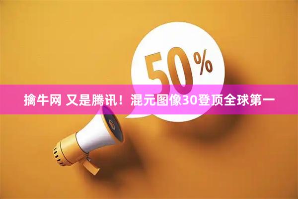 擒牛网 又是腾讯！混元图像30登顶全球第一
